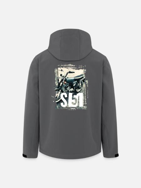 S51 - Grün - Recycelte Männer Softshell-Jacke von Stanley/Stella - Schwarz
