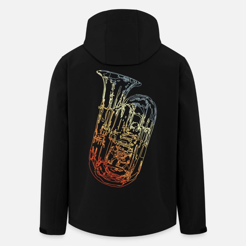Tuba - Recycelte Männer Softshell-Jacke von Stanley/Stella - Schwarz