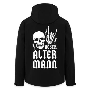 Böser alter Mann - Recycelte Männer Softshell-Jacke von Stanley/Stella - Schwarz - Hinten - AI Model Male 185 light (185cm)