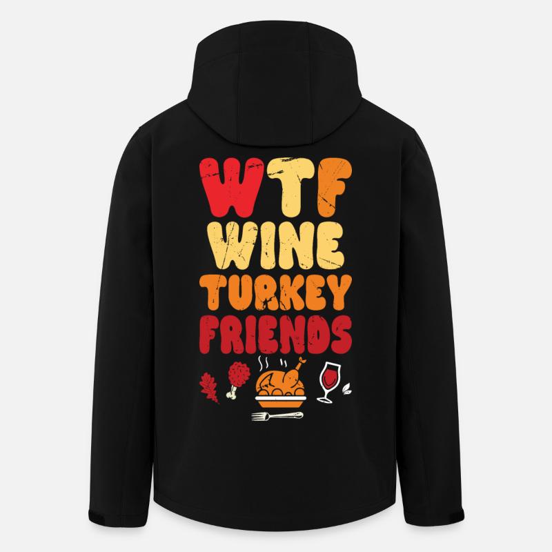 Thanksgiving - Men’s Recycled Softshell Jacket by Stanley/Stella - black