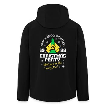 Nakatomi Christmas Party – Funny Movie Design - Men’s Recycled Softshell Jacket by Stanley/Stella - black - Back - AI Model Male 185 light (185cm)