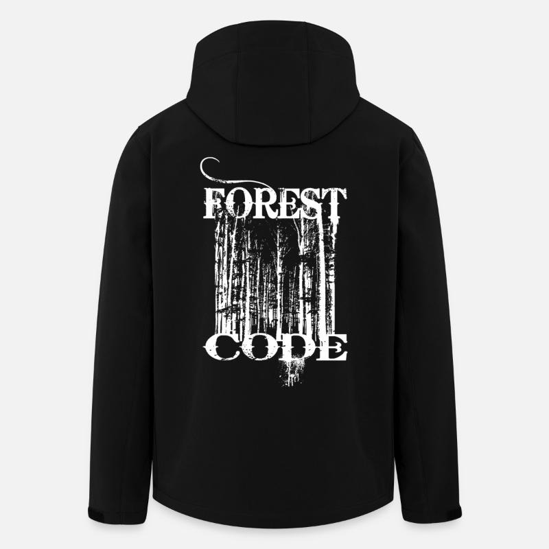Forest Code - Men’s Recycled Softshell Jacket by Stanley/Stella - black