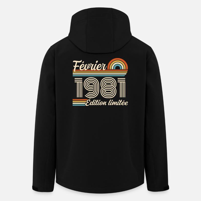 Février 1981 - Veste softshell homme en polyester recyclé Stanley/Stella - noir
