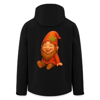 Knuffiger Zwerg goldig lachend - Recycelte Männer Softshell-Jacke von Stanley/Stella - Schwarz - Hinten - AI Model Male 185 light (185cm)