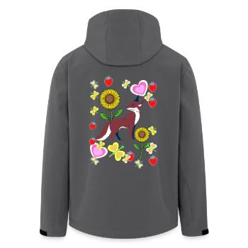 Années 80 Années 90 Renard Renards Rétro Enfants Été - Veste softshell homme en polyester recyclé Stanley/Stella - noir - Dos - AI Model Male 185 light (185cm)