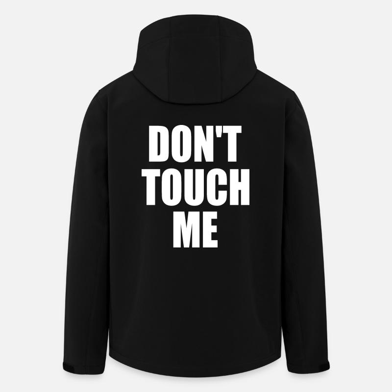 Dont touch me - Recycelte Männer Softshell-Jacke von Stanley/Stella - Schwarz