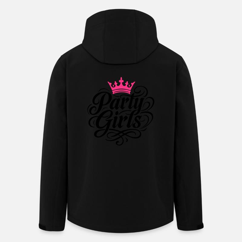 Couronne de fêtardes - Veste softshell homme en polyester recyclé Stanley/Stella - noir