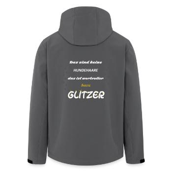 Sheltie Glitzer 4k4qg - Recycelte Männer Softshell-Jacke von Stanley/Stella - Schwarz - Hinten - AI Model Male 185 light (185cm)