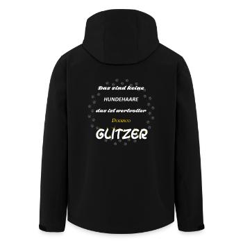 Podenco Glitzer J2N1D - Recycelte Männer Softshell-Jacke von Stanley/Stella - Schwarz - Hinten - AI Model Male 185 light (185cm)