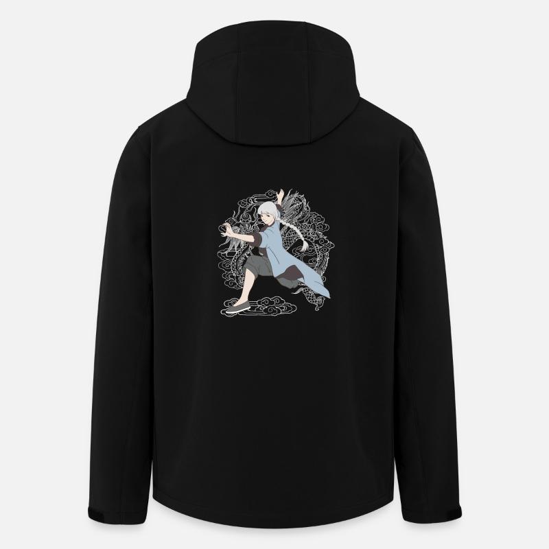Tai Chi Kung-Fu-Mädchen - Recycelte Männer Softshell-Jacke von Stanley/Stella - Schwarz