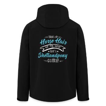 Shetland Shirt Glitter - Veste softshell homme en polyester recyclé Stanley/Stella - noir - Dos - AI Model Male 185 light (185cm)