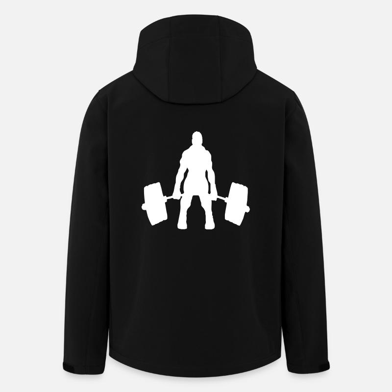 BODYBUILDER LOGO - Recycelte Männer Softshell-Jacke von Stanley/Stella - Schwarz