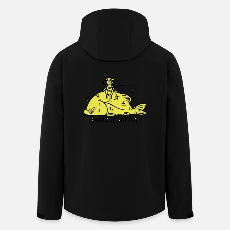 BIGGER IS BETTER - Recycelte Männer Softshell-Jacke von Stanley/Stella - Schwarz