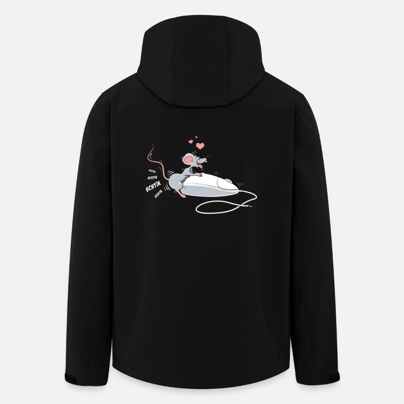 Die Maus ... - Recycelte Männer Softshell-Jacke von Stanley/Stella - Schwarz