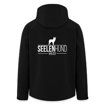 SOUL DOG Chien Mudi disant les chiens de Wilsign - Veste softshell homme en polyester recyclé Stanley/Stella - noir - Dos - AI Model Male 185 light (185cm)