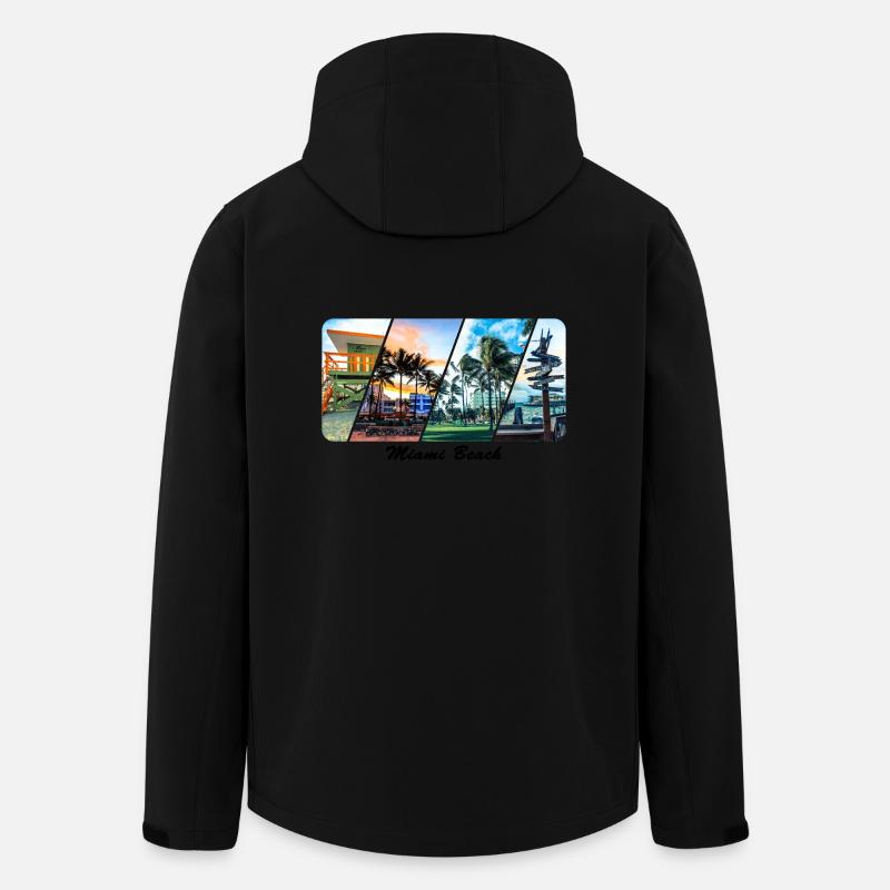 Miami Beach - Recycelte Männer Softshell-Jacke von Stanley/Stella - Schwarz
