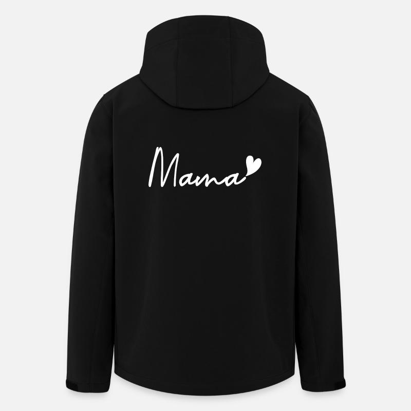 Mama - Mother's Day - Men’s Recycled Softshell Jacket by Stanley/Stella - black
