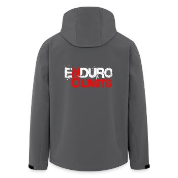 enduro_no_limits - Recycelte Männer Softshell-Jacke von Stanley/Stella - Schwarz - Hinten - AI Model Male 185 light (185cm)