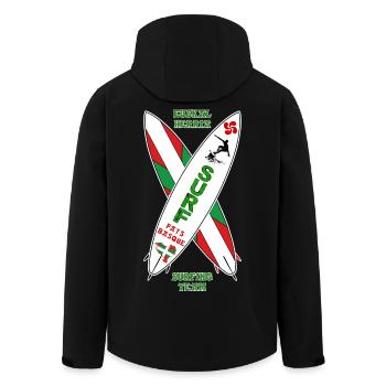 Basque surfing team 19 - Veste softshell homme en polyester recyclé Stanley/Stella - noir - Dos - AI Model Male 185 light (185cm)