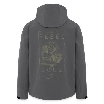 Rebel Soul - Recycelte Männer Softshell-Jacke von Stanley/Stella - Schwarz - Hinten - AI Model Male 185 light (185cm)