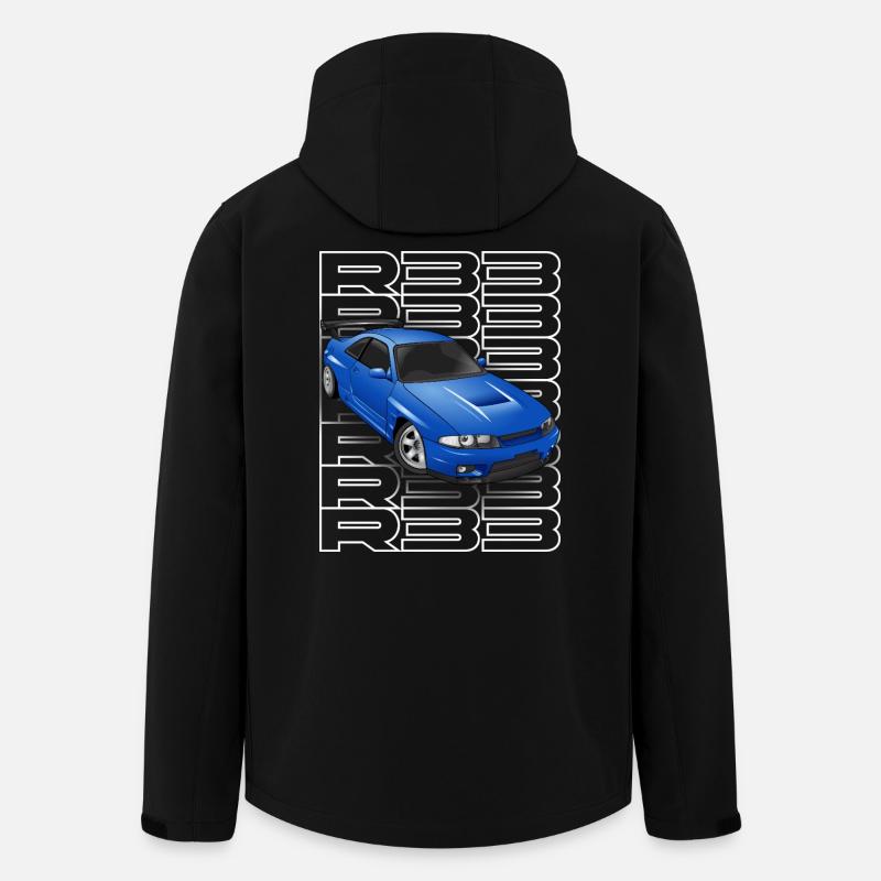 JDM Car R33 - Men’s Recycled Softshell Jacket by Stanley/Stella - black