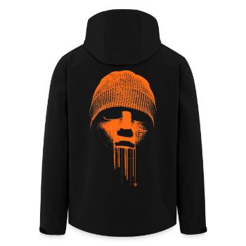 Beanie Rebell - Recycelte Männer Softshell-Jacke von Stanley/Stella - Schwarz - Hinten - AI Model Male 185 light (185cm)