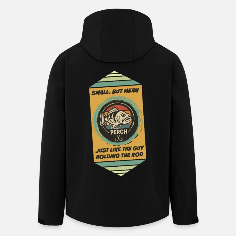 Klein, aber temperamentvoll: Angler - Recycelte Männer Softshell-Jacke von Stanley/Stella - Schwarz