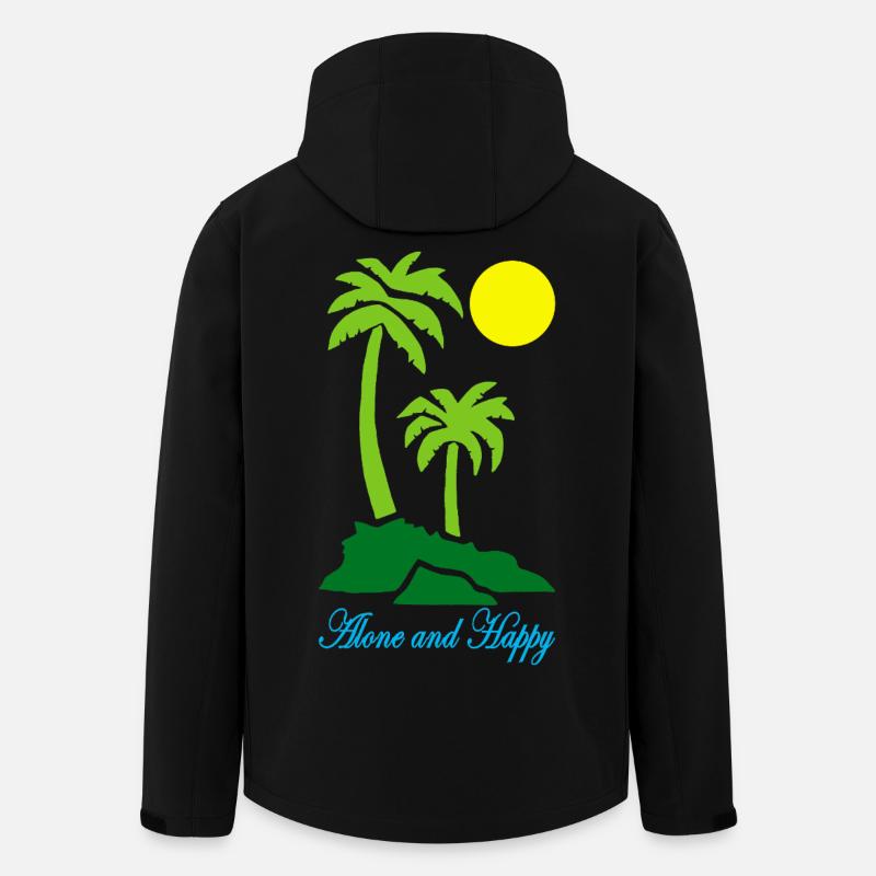 Allein und glücklich - Recycelte Männer Softshell-Jacke von Stanley/Stella - Schwarz