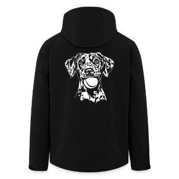 Catahoula Leopard Dog Hunde Hund Wilsigns - Men’s Recycled Softshell Jacket by Stanley/Stella - black - Back - AI Model Male 185 light (185cm)