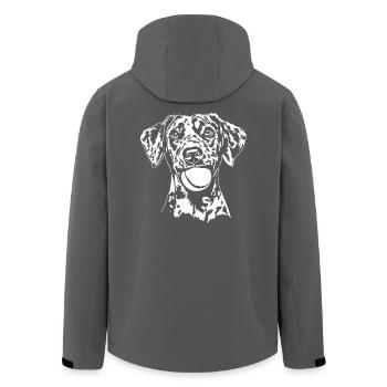 Catahoula Leopard Dog Hunde Hund Wilsigns - Men’s Recycled Softshell Jacket by Stanley/Stella - anthracite - Back - AI Model Male 185 light (185cm)
