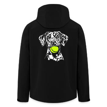 Catahoula Leopard Dog Hunde Hund Wilsigns - Men’s Recycled Softshell Jacket by Stanley/Stella - black - Back - AI Model Male 185 light (185cm)