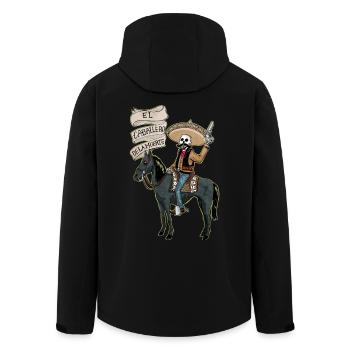 El Caballero de la muerte - Men’s Recycled Softshell Jacket by Stanley/Stella - black - Back - AI Model Male 185 light (185cm)