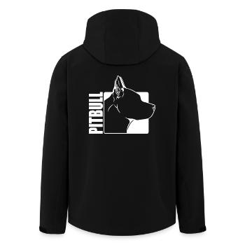 American Pitbull Profile Chiens Chien Wilsigns - Veste softshell homme en polyester recyclé Stanley/Stella - noir - Dos - AI Model Male 185 light (185cm)