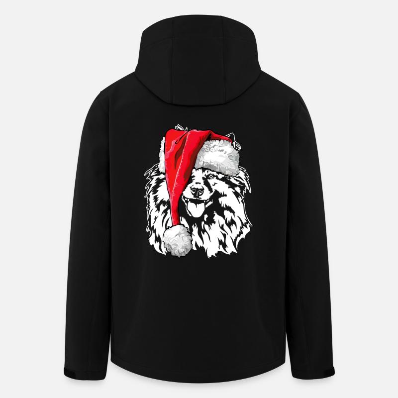 Père Noël Wolfsspitz Nikolaus Wilsigns - Veste softshell homme en polyester recyclé Stanley/Stella - noir