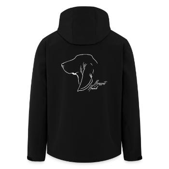 Basset Hound Profil Hunde Hund Wilsigns - Recycelte Männer Softshell-Jacke von Stanley/Stella - Schwarz - Hinten - AI Model Male 185 light (185cm)