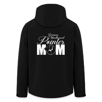 Allemand à poil court pointer profil maman wilsigns - Veste softshell homme en polyester recyclé Stanley/Stella - noir - Dos - AI Model Male 185 light (185cm)