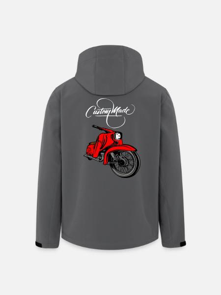 Simson Schwalbe CYCLOmoteur RDA - Veste softshell homme en polyester recyclé Stanley/Stella - noir