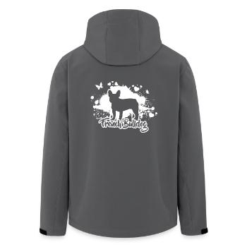 FRENCH BULLDOG Dogs Mama Dog Wilsigns - Men’s Recycled Softshell Jacket by Stanley/Stella - black - Back - AI Model Male 185 light (185cm)