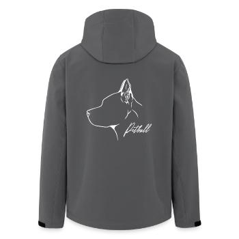 American Pitbull Profile Chiens Chien Wilsigns - Veste softshell homme en polyester recyclé Stanley/Stella - noir - Dos - AI Model Male 185 light (185cm)