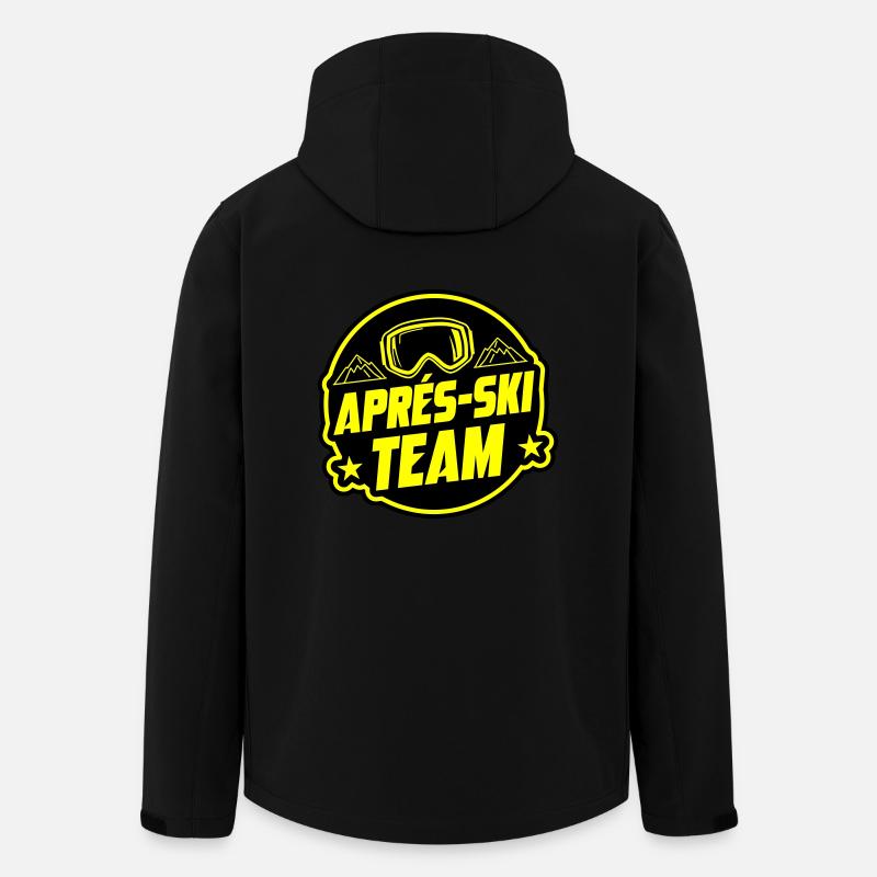Après-ski Party Team Dire - Veste softshell homme en polyester recyclé Stanley/Stella - noir