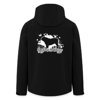 ENGLISCHE BULLDOGGE Hunde Mama Hund Wilsigns - Recycelte Männer Softshell-Jacke von Stanley/Stella - Schwarz - Hinten - AI Model Male 185 light (185cm)
