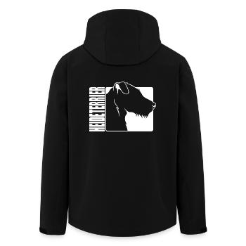 Heath Terrier Profil Chiens Chiens De Chasse Wilsigns - Veste softshell homme en polyester recyclé Stanley/Stella - noir - Dos - AI Model Male 185 light (185cm)
