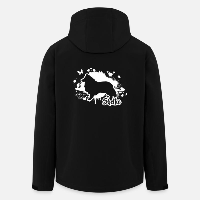 SHELTIE Chiens Chiens De troupeau Chiens de race Wilsigns - Veste softshell homme en polyester recyclé Stanley/Stella - noir