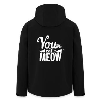 You Are The Cat's Meow - Men’s Recycled Softshell Jacket by Stanley/Stella - black - Back - AI Model Male 185 light (185cm)