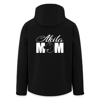 Akita Profil Mom Hunde Hund Wilsigns - Recycelte Männer Softshell-Jacke von Stanley/Stella - Schwarz - Hinten - AI Model Male 185 light (185cm)