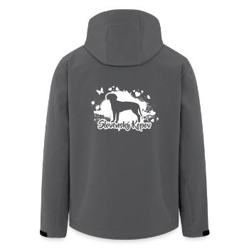 SLOVENSKY KOPOV Hunde Hund Jagdhunde Wilsigns - Recycelte Männer Softshell-Jacke von Stanley/Stella - Anthrazit - Hinten - AI Model Male 185 light (185cm)