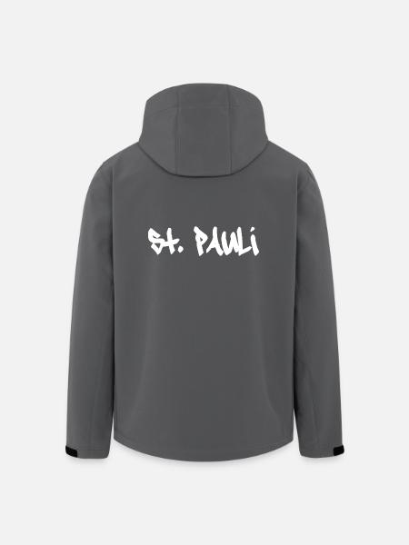 Sankt Pauli Hamborg St. Pauli - Stanley/Stella herre softshelljakke i genanvendt polyester - sort