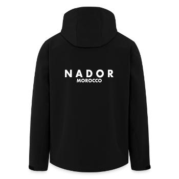 Nador - Veste softshell homme en polyester recyclé Stanley/Stella - noir - Dos - AI Model Male 185 light (185cm)