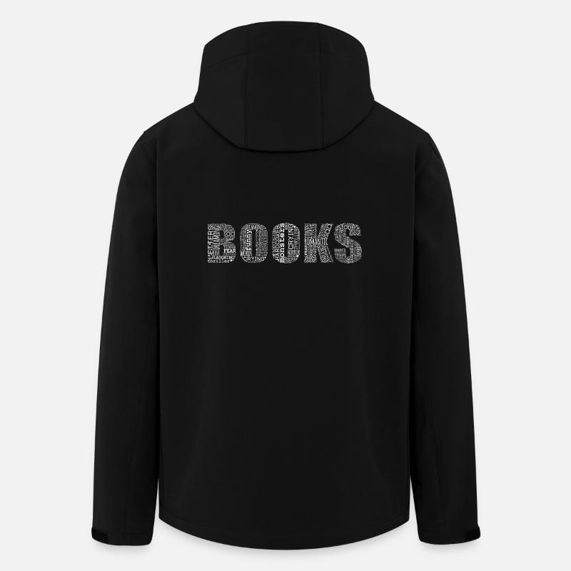 Books Bücher Buchliebhaber - Recycelte Männer Softshell-Jacke von Stanley/Stella - Schwarz