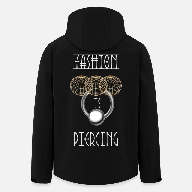 Mode ist Piercing - Recycelte Männer Softshell-Jacke von Stanley/Stella - Schwarz